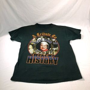 Men’s Tribute to Rosa Parks Graphic Short Sleeve T-Shirt Size Large Green